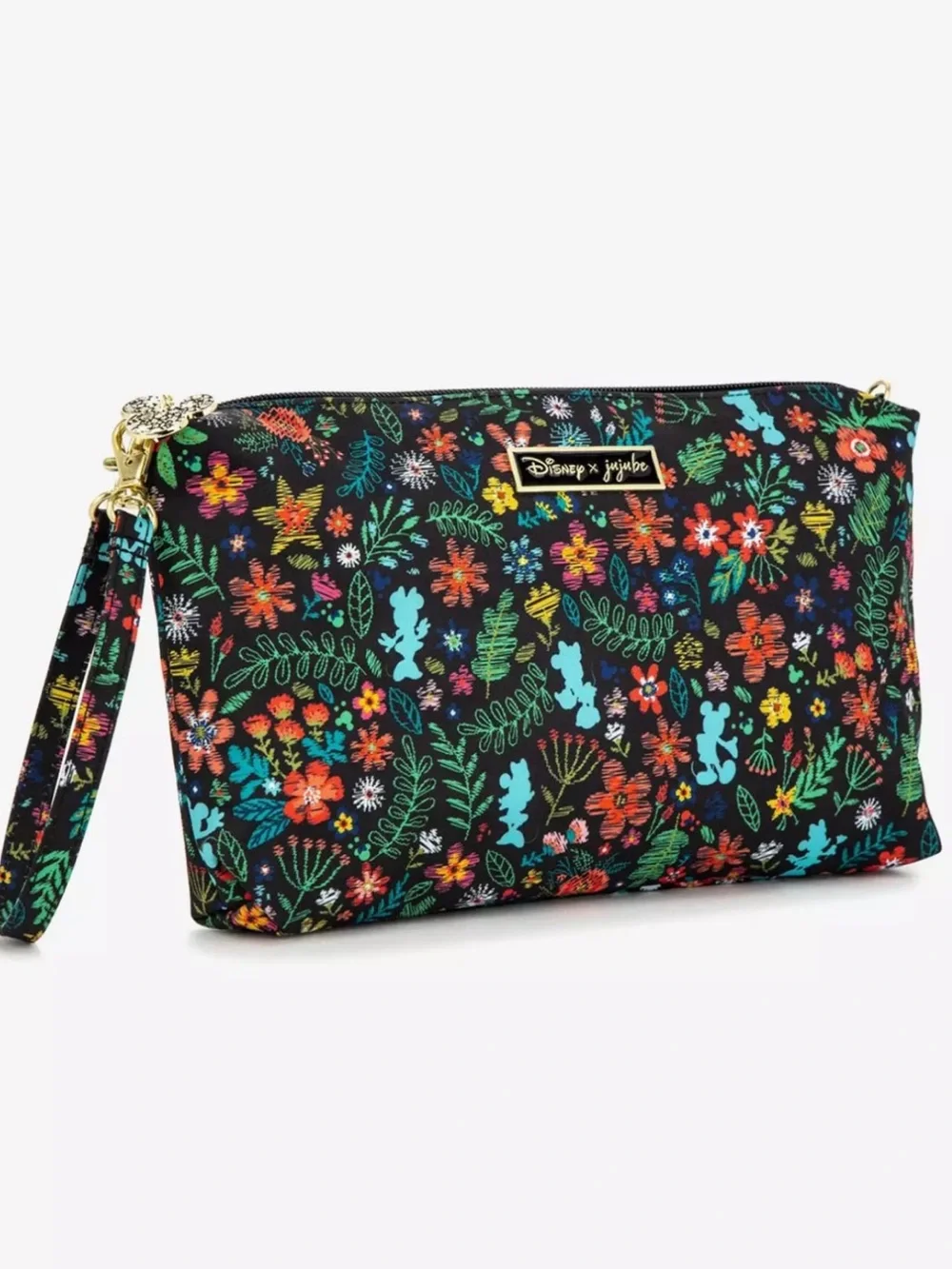 Disney Mickey Mouse JuJuBe Amour des Fleurs Be Quick Wristlet Clutch Purse